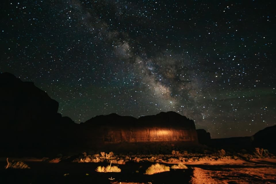 The Milky Way over Beyond Wadi Rum Camp